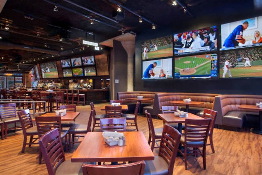 indoor dining at tony c's sports bar and grill in boston