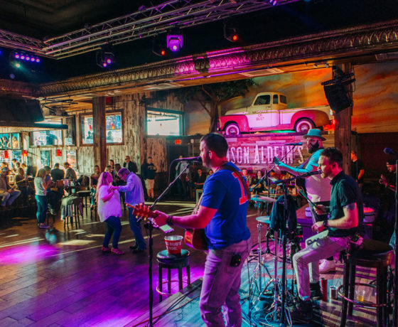 live band at jason aldean's kitchen and rooftop bar