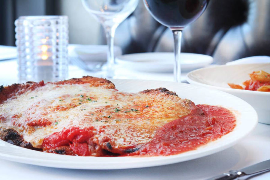 chicken parm from the palm bar and grill in JFK