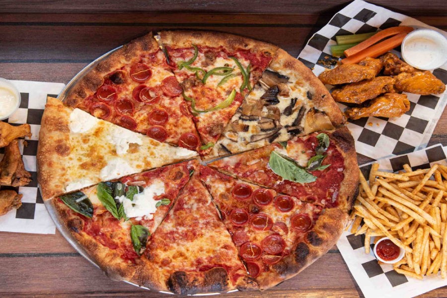 Pizza, wings & fries from Andy's Pizza in Washington, DC