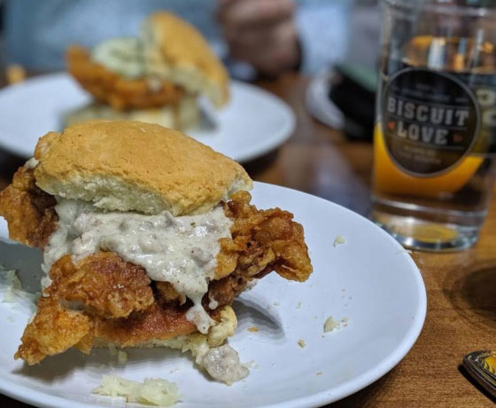 chicken biscuit from biscuit love gulch in nashville