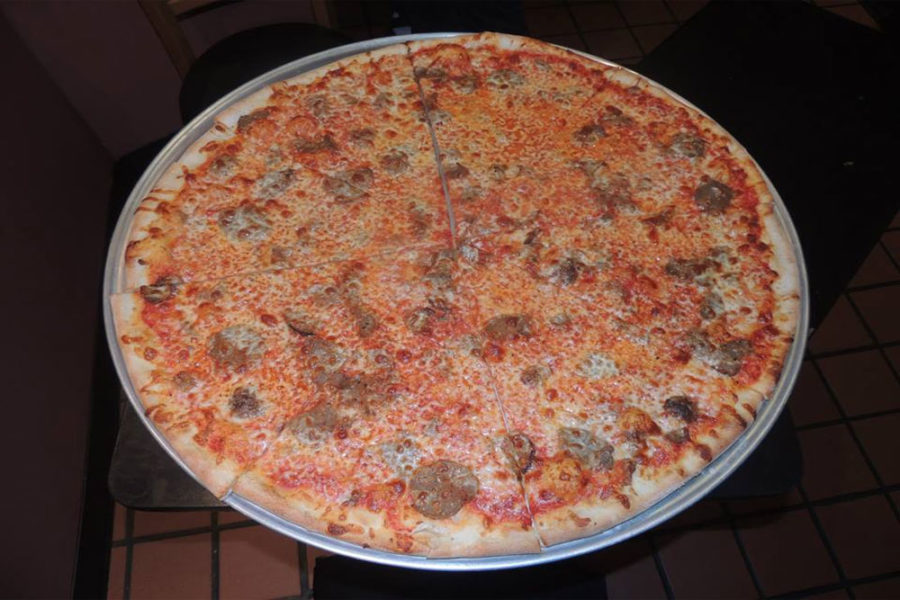 sausage pizza from dicey's tavern in nashville