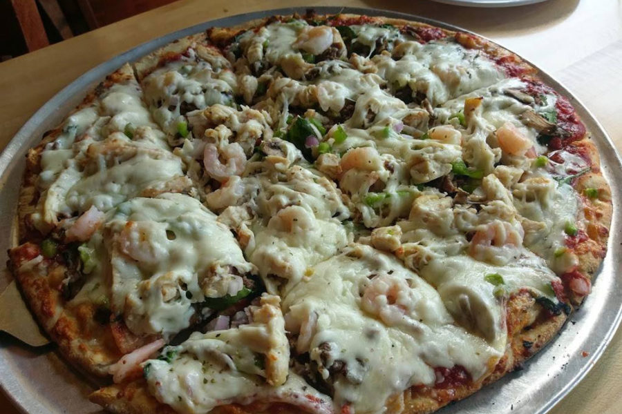 pizza from Jockamo Upper Crust Pizza in Indianapolis, IN