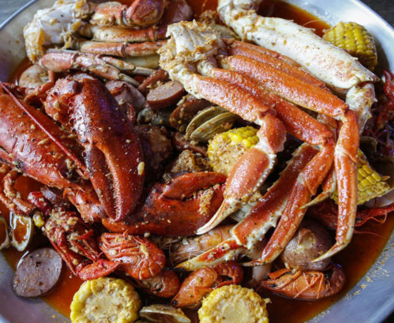 seafood boil from storming crab in louisville