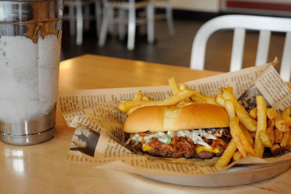 Burger from Wayback Burgers, Nashville, TN