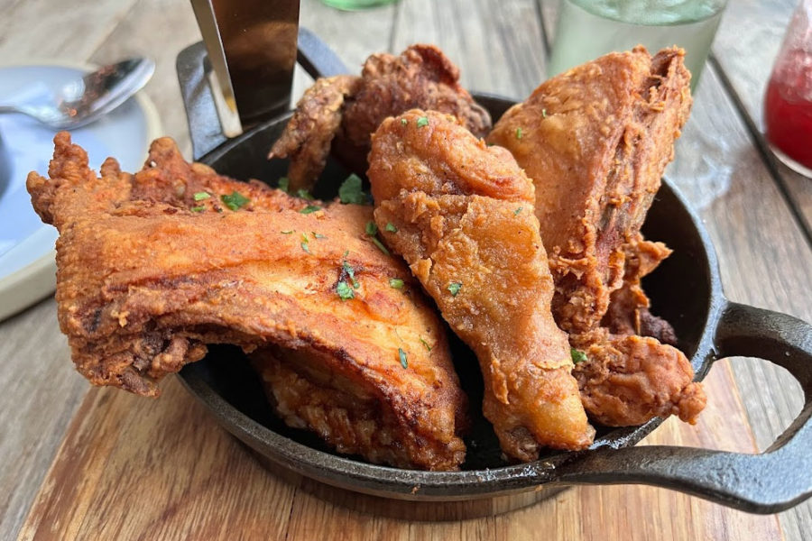 fried chicken from yardbird table and bar in dallas