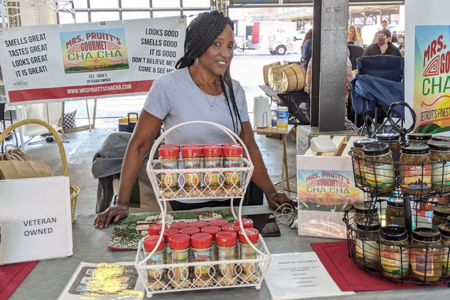 A vendor from the Detroit Foodie Fair in Detroit, MI