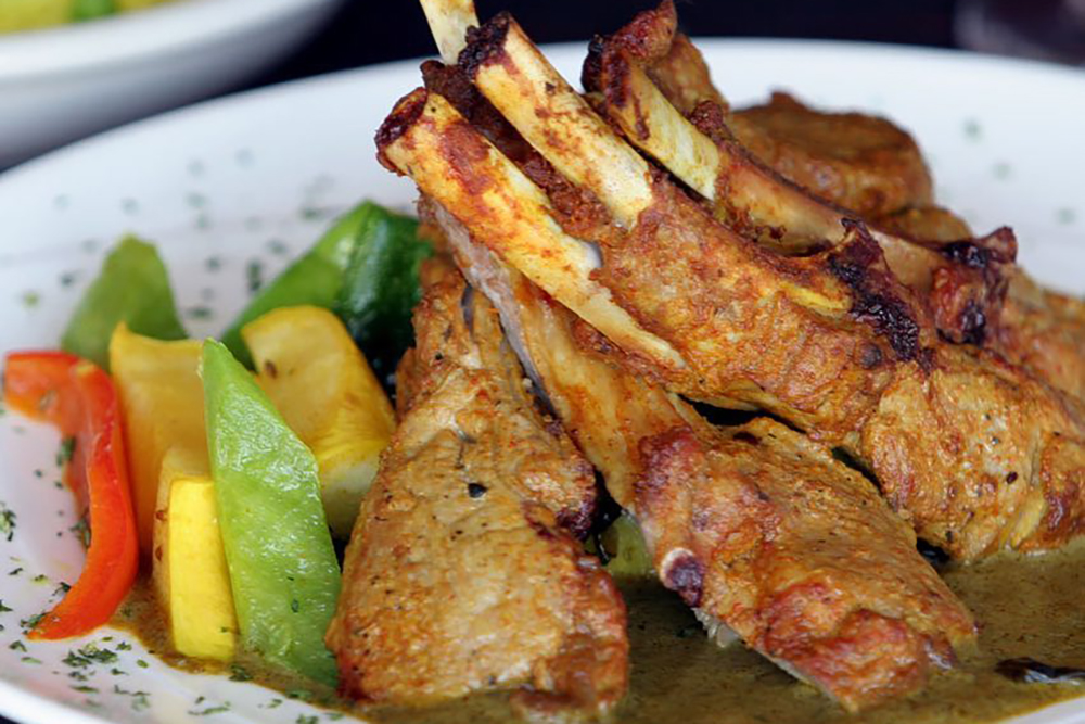 Lamb Chops from India Palace in Dallas.