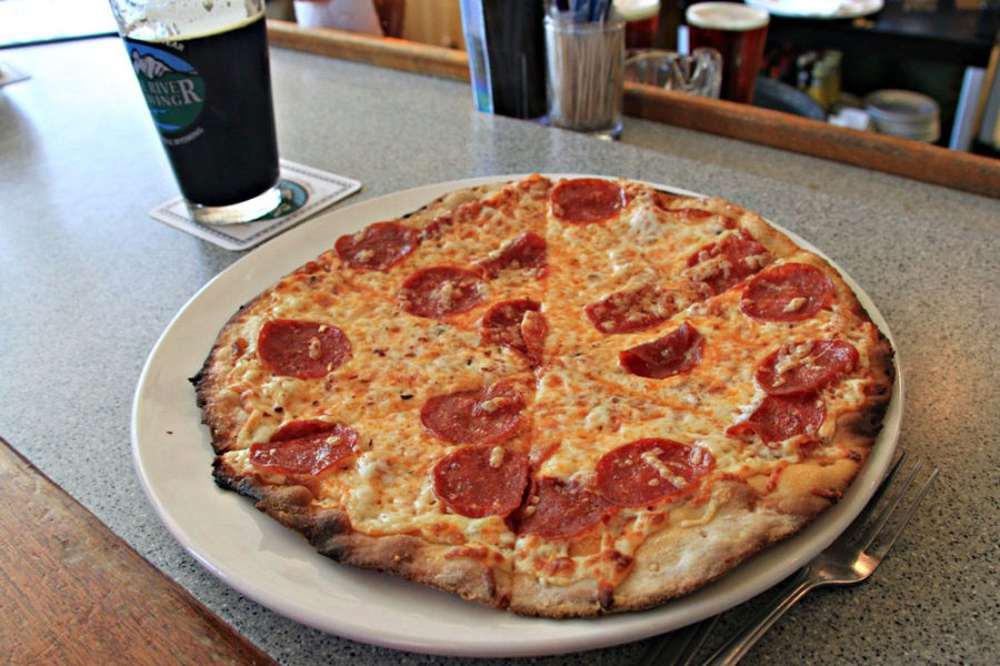pepperoni pizza from baker brewer in charleston