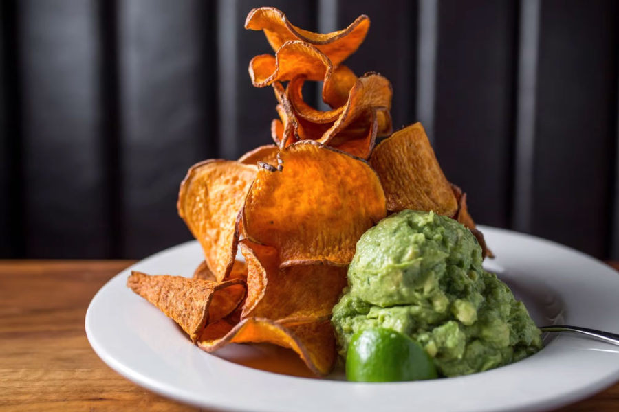 chips and guacamole from doc B's restaurant and bar in miami