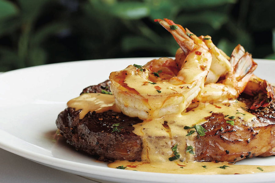 surf and turf from fleming's prime steakhouse and wine bar in tampa
