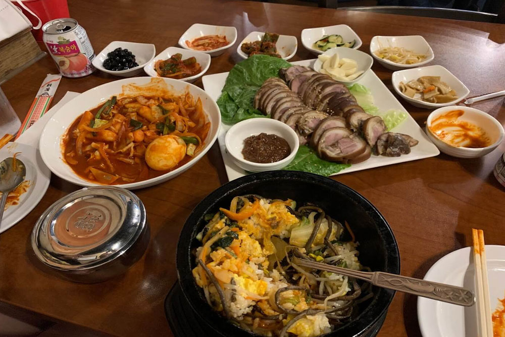 an assortment of gourmet Korean dishes from Soul of Korea in Tampa