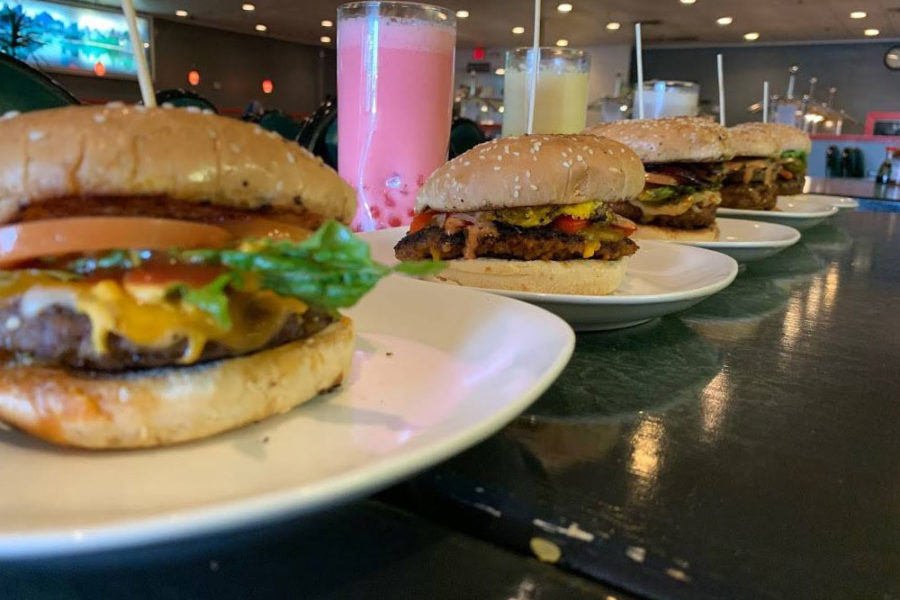 several burgers from chino mex in phoenix