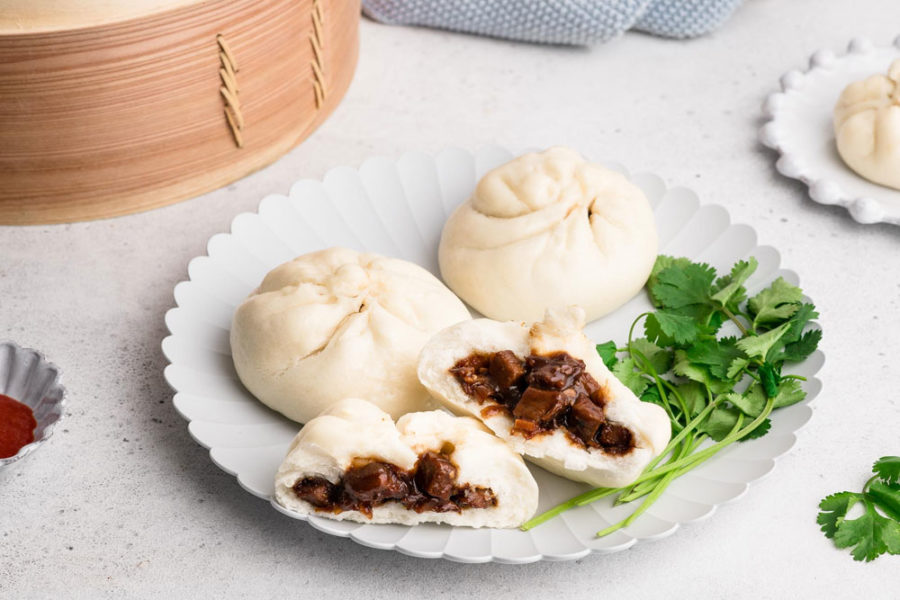 bbq pork buns from chiu quon bakery and dim sum in chicago