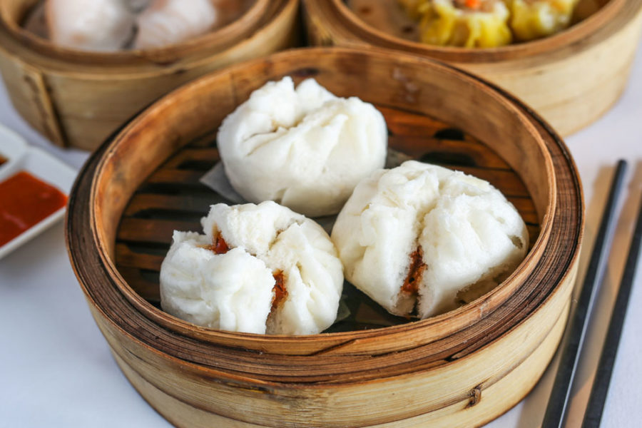 cha siu bao from D cuisine in chicago