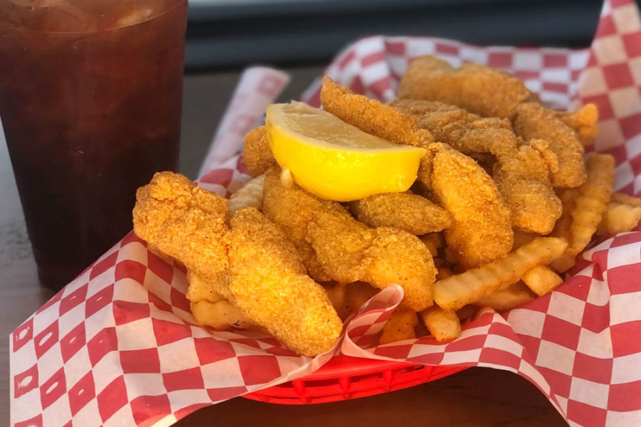 fried fish and fries from jackson's catfish corner in seattle