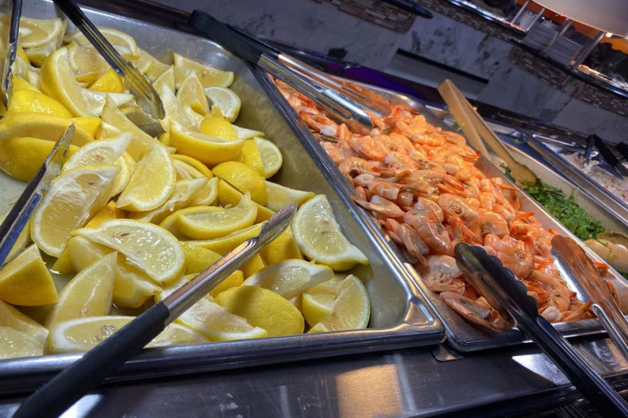 lemon and shrimp from las vegas seafood buffet in phoenix