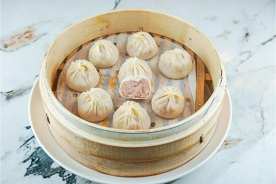 pork dumplings from supreme dumplings in seattle