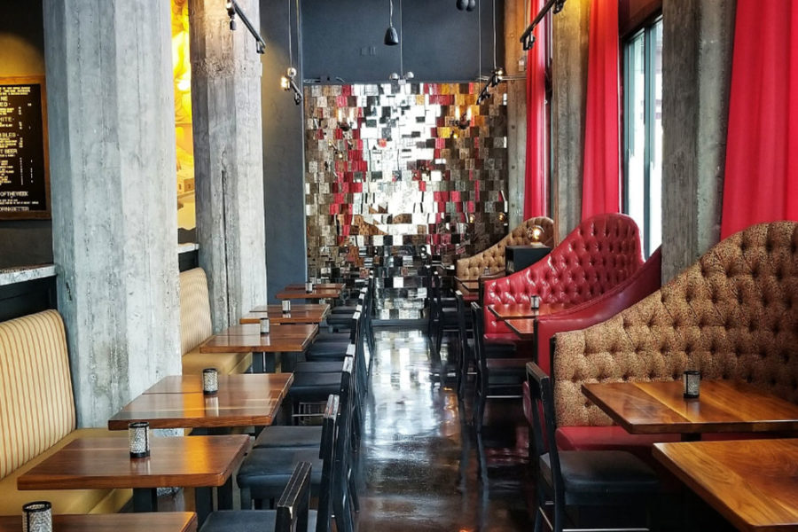 The interior of Bitter Twisted Cocktail Parlour