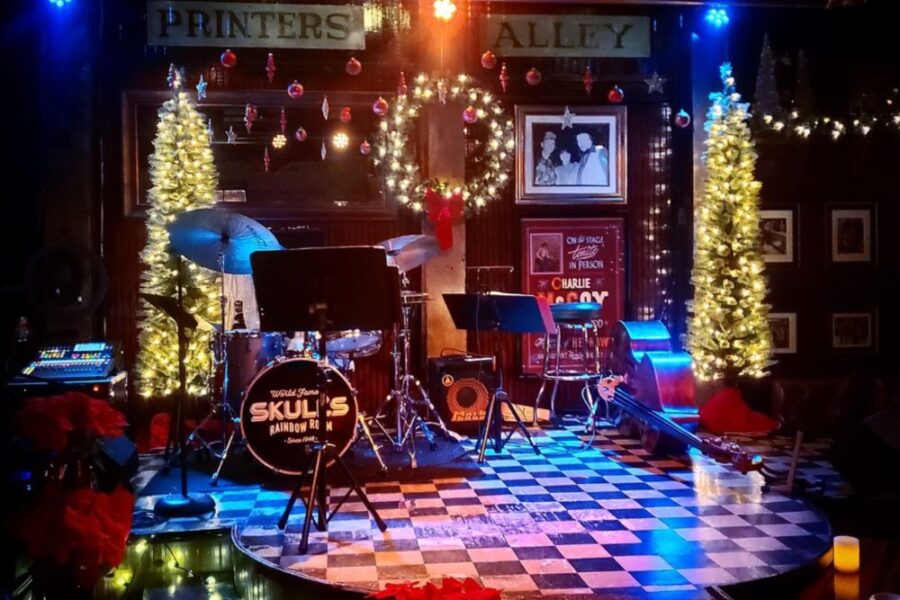 Stage at Skull's Rainbow Room in Nashville