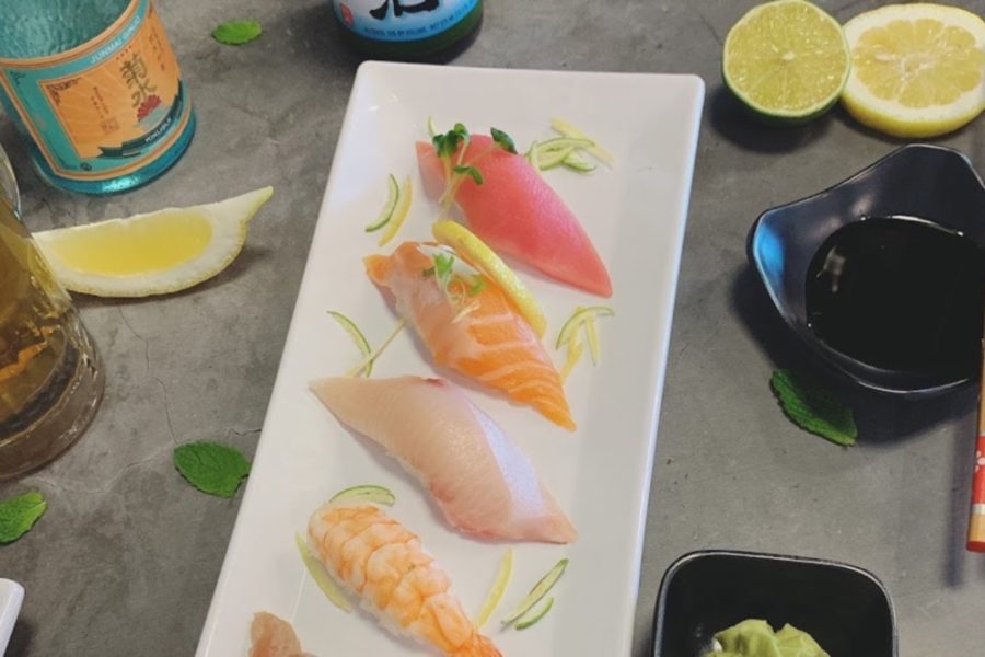 Sushi and sake from Yutaka Japanese Resturant