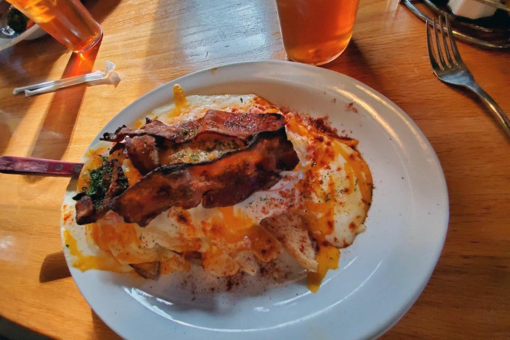 Hot Brown Sandwich from Bluegrass Brewing Co. Louisville, KY