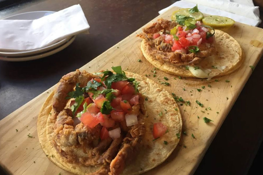 Fried chicken sopes from Hammerheads