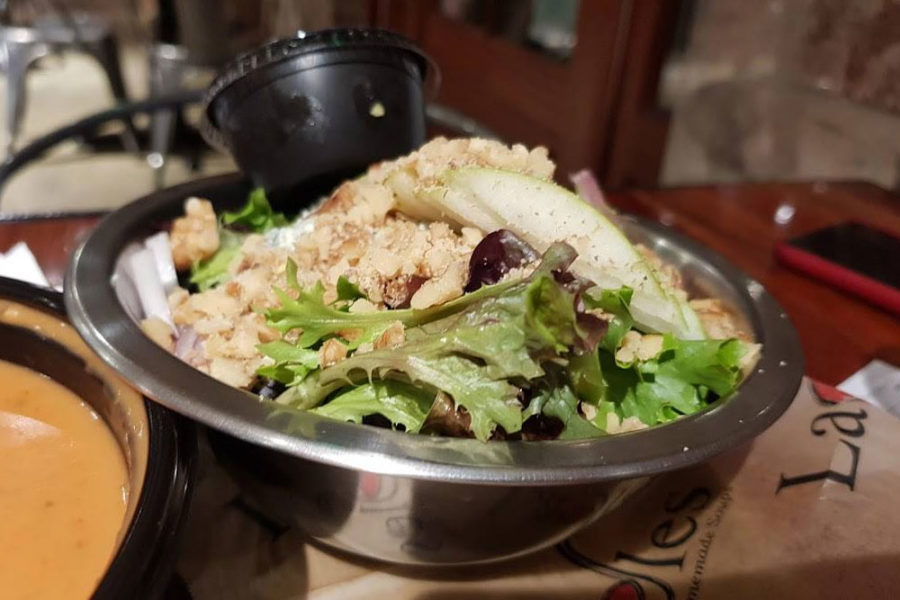 A salad from Ladles Soups Downtown