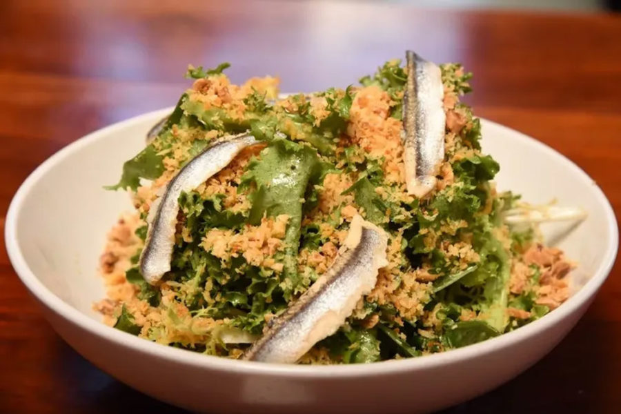 A kale salad from Pizza Lupo