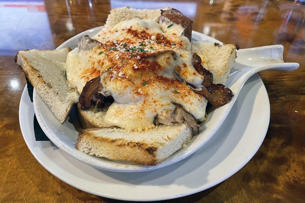 Hot Brown Sandwich from Sidebar at Whiskey Row Louisville, KY