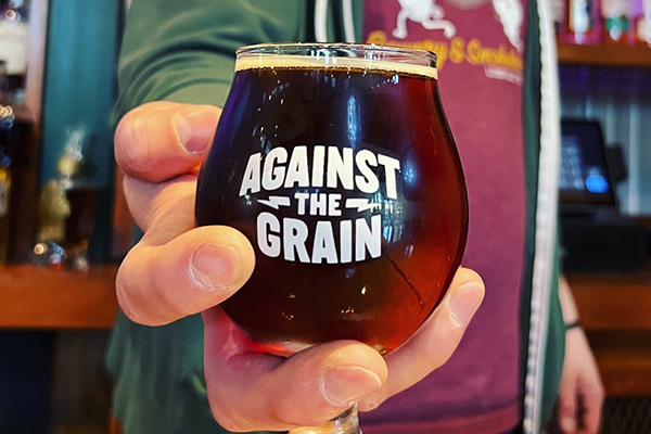 A doppleback beer from Against the Grain brewery in downtown Louisville.