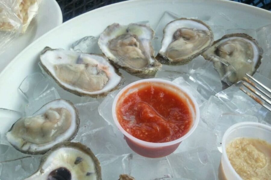 oyster platter from Gaspar’s Patio Bar & Grille in Tampa