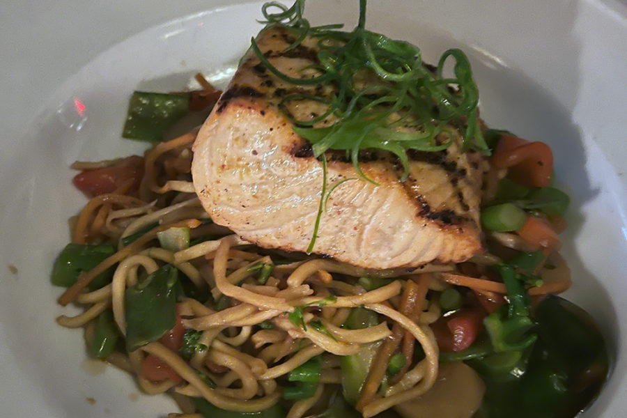 Grilled Salmon Lo Mein from Lola42