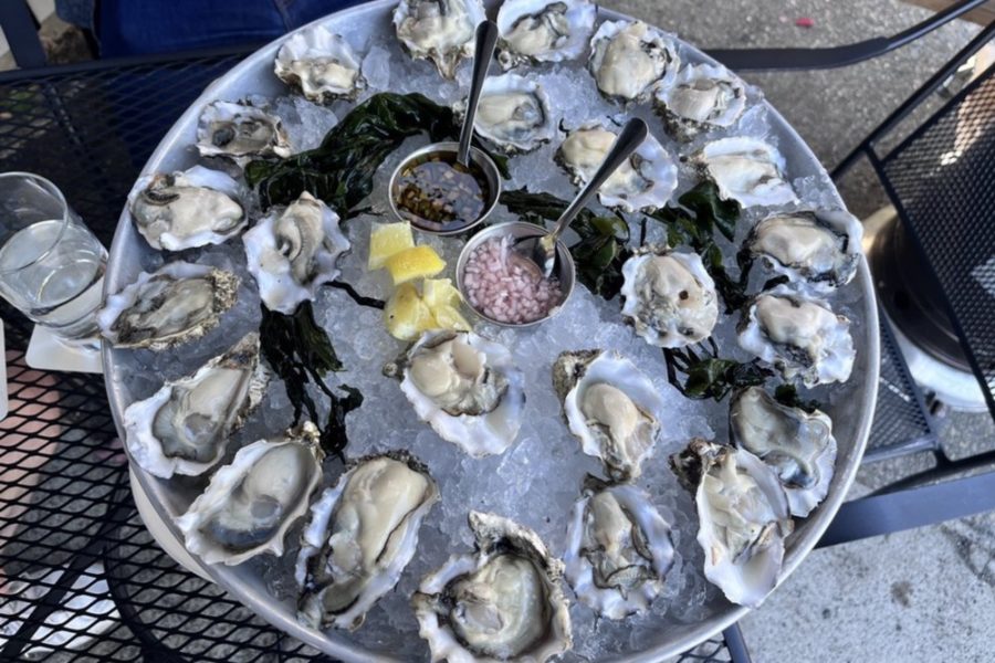 2 dozen oysters from Le Coin in Seattle