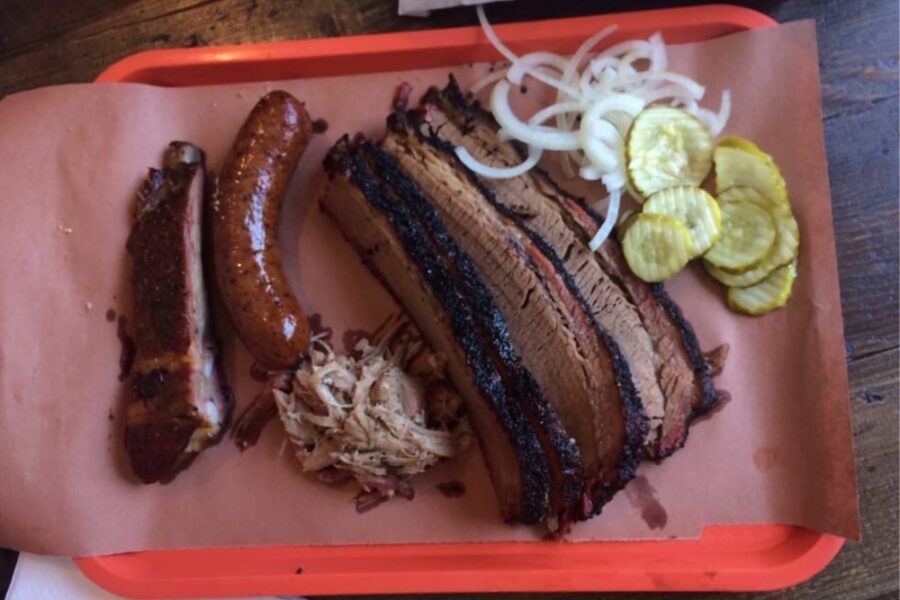 ribs, sausage, pulled pork, brisket from Little Miss BBQ in Phoenix