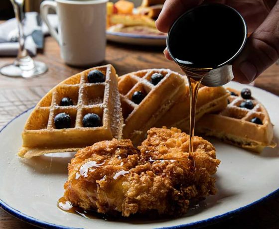 Chicken & waffle from Poogan's Porch in Charleston, SC