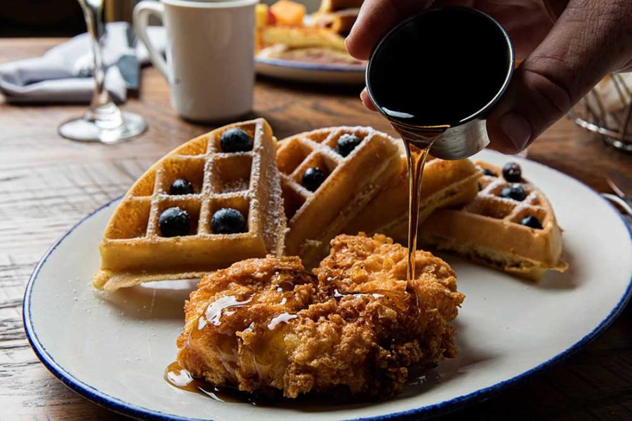 Chicken & waffle from Poogan's Porch in Charleston, SC