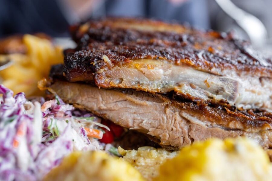 wenatchee fruitwood smoked ribs from Sharps Roasthouse in Seattle