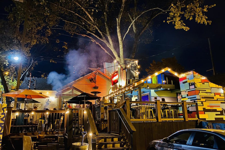 Outdoor seating at The Treehouse