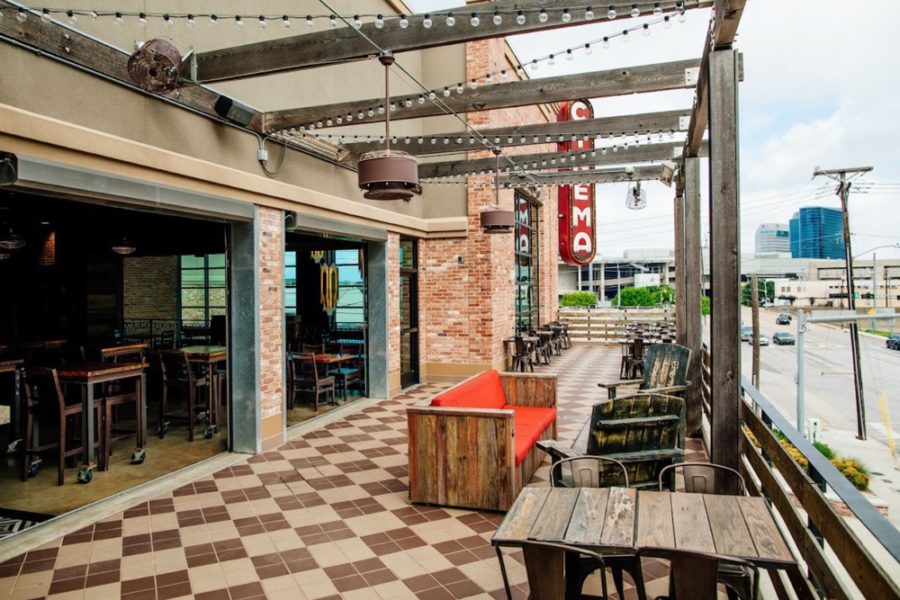 Outside patio at Vetted Well in Dallas, TX