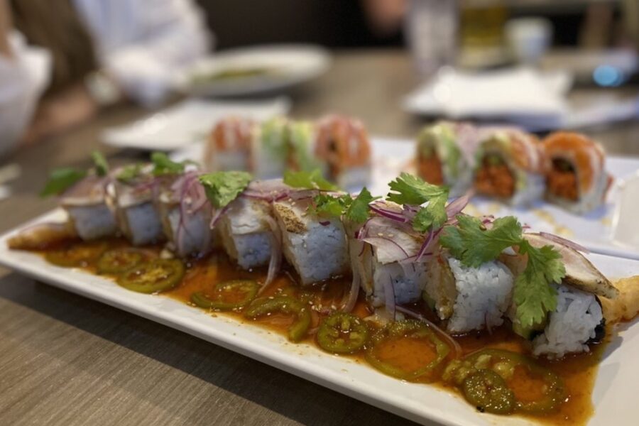 Sushi roll from Yutaka Japanese Restaurant in Phoenix