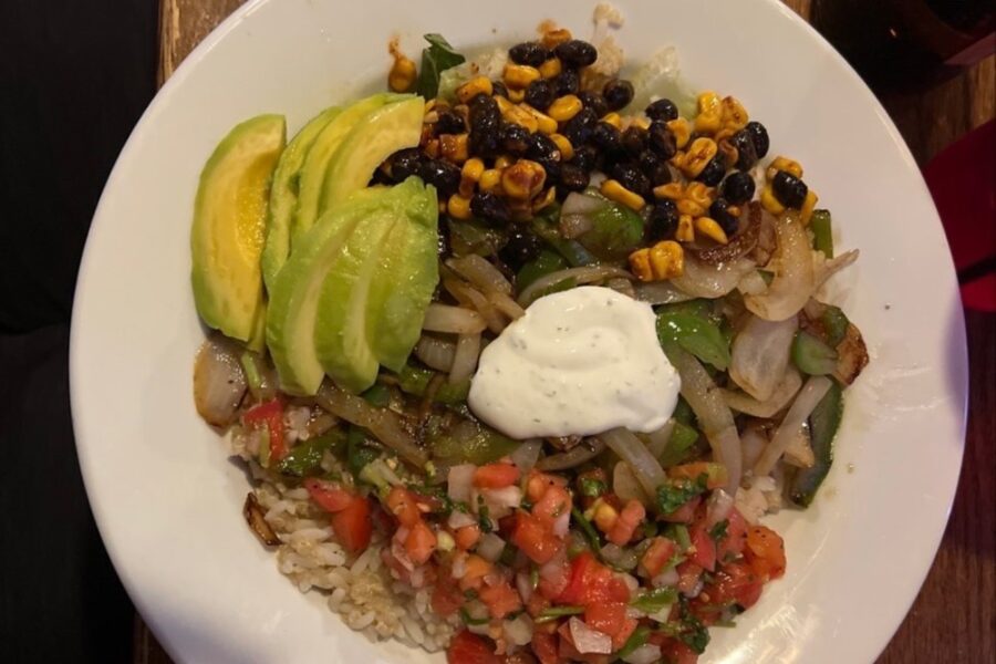 Fajita Power Bowl from Angry Ale's in Charlotte 