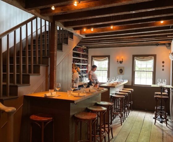 Inside Chex Nous in Charleston