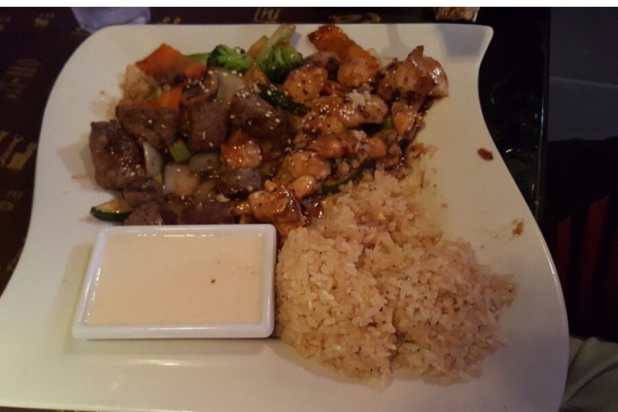 steak and chicken from Ichiban Steak House & Asian Fusion in Charleston