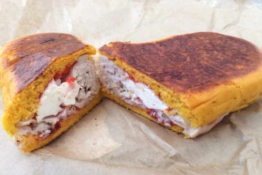 Turkey sandwich with cuban bread from La Segunda Central Bakery in Tampa
