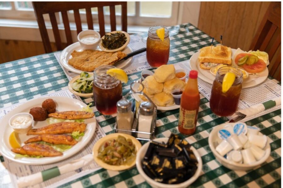 Breakfast spread from Loveless Cafe in Nashville