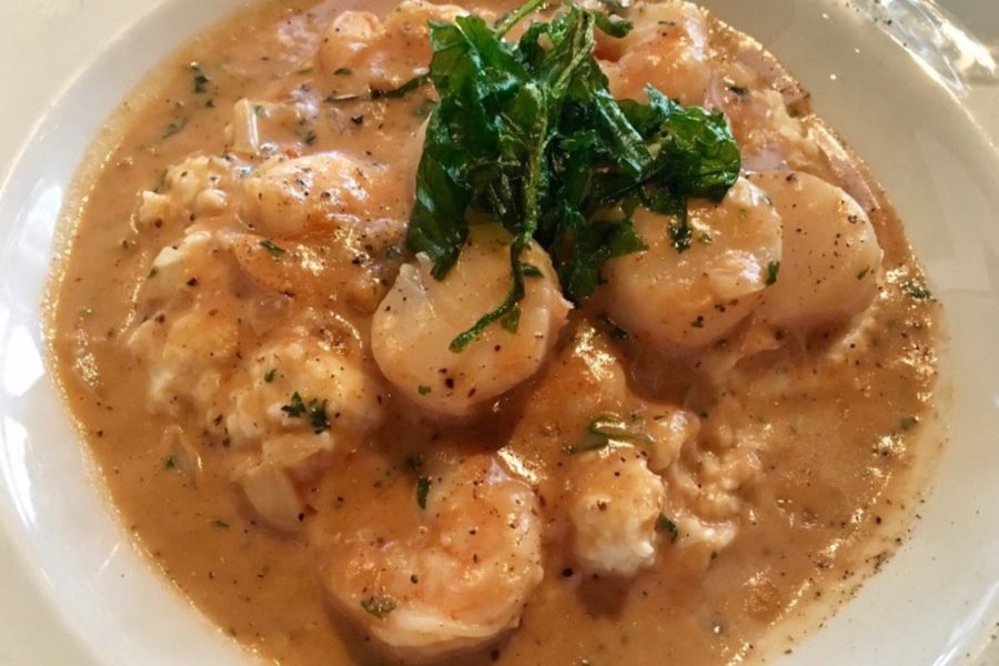 shrimp and grits from Magnolia's in Charleston