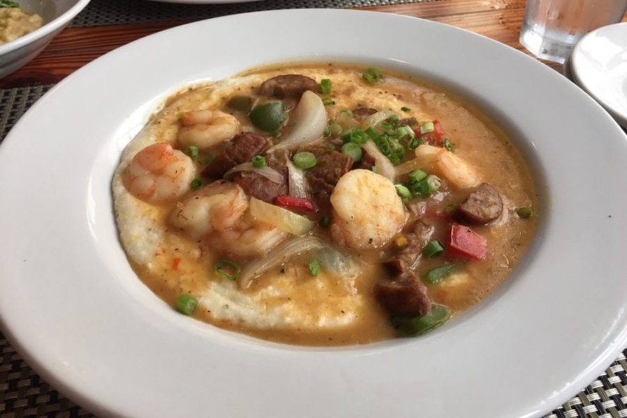 shrimp and grits from Poogan's Porch in Tampa