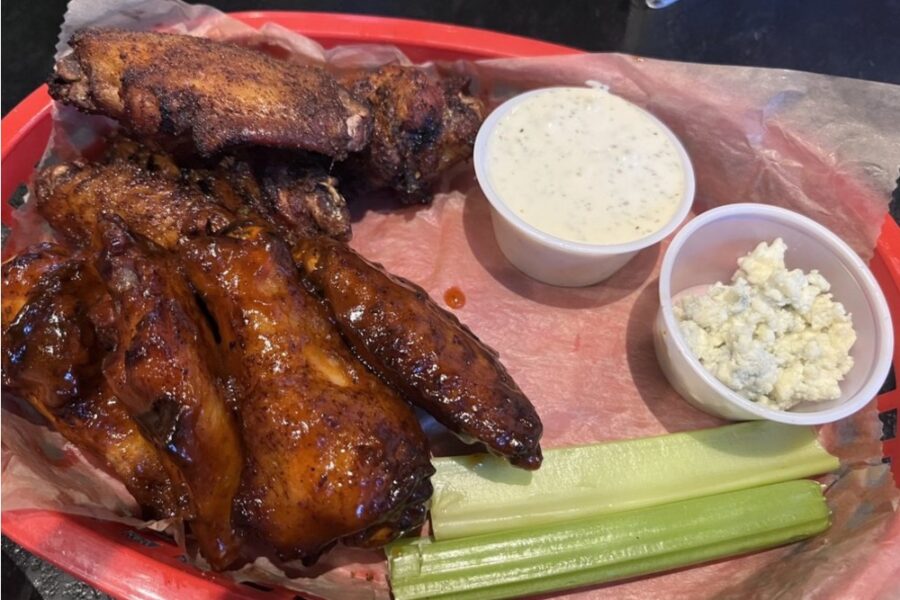 Wings from Against the Grain Brewery & Smokehouse in Louisville