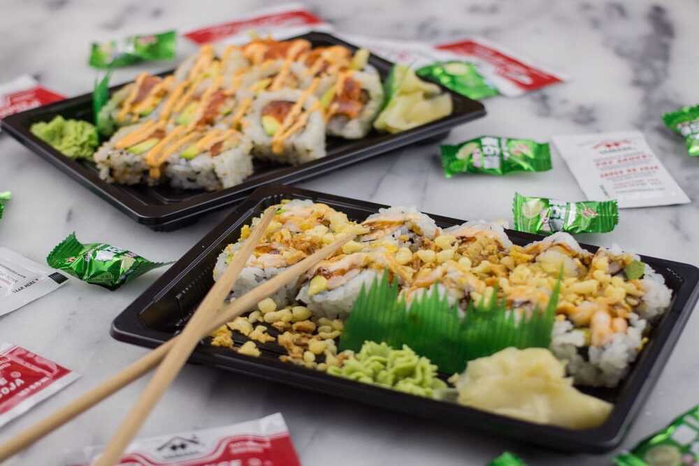 Spicy Tuna and Crunchy Shrimp Rolls from dear sushi in nashville, tn